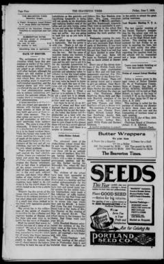 Beaverton times. (Beaverton, Or.) 191?-19??, June 07, 1918, Page Page