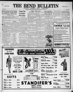 The Bend bulletin. (Bend, Deschutes County, Or.) 1917-1963, June 08, 1949,  Page 9, Image 9 « Historic Oregon Newspapers